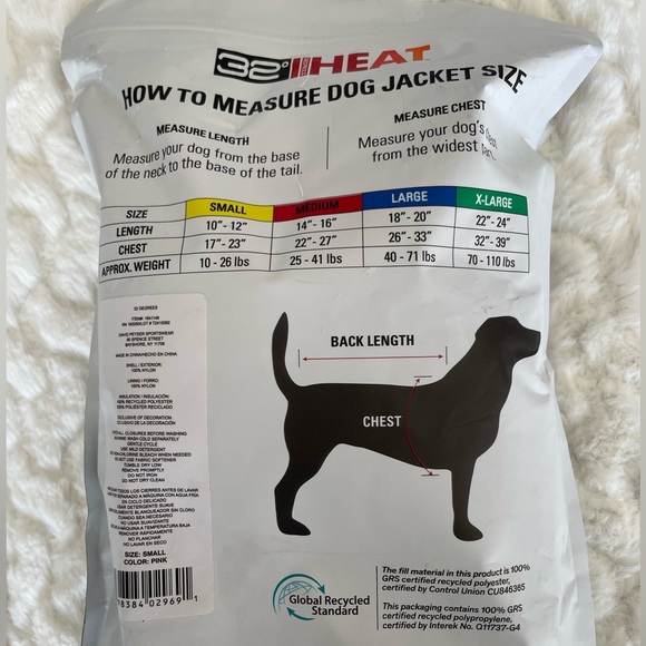32 Degrees Heat Dog Jacket - Picture 2 of 2